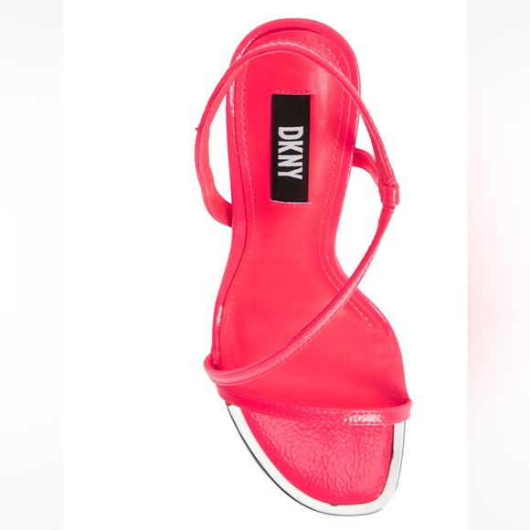 NEW DKNY Danielle Stiletto Sandal Neon Pink Women’s Strap Heels Women’s Size 6 - Picture 4 of 6